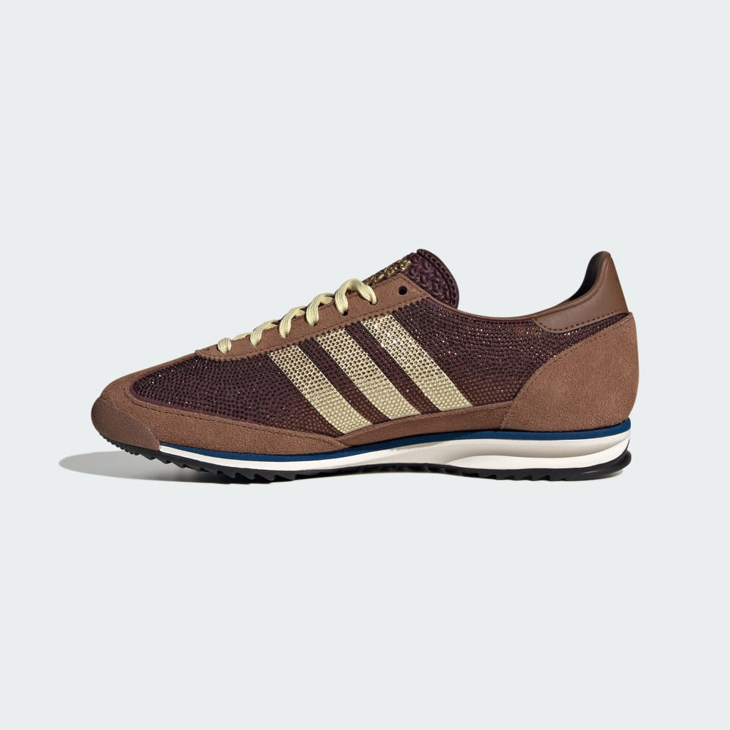 Adidas Women's SL 72 OG SHOES - Preloved Brown / Almost Yellow / Maroon - Image 8