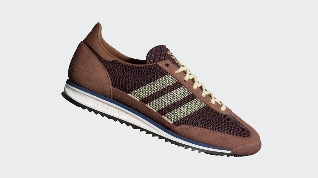 Adidas Women's SL 72 OG SHOES - Preloved Brown / Almost Yellow / Maroon - Image 2