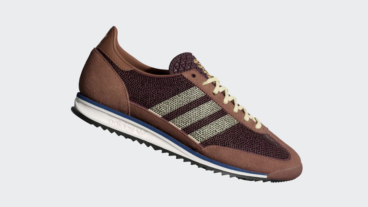 Adidas Women's SL 72 OG SHOES - Preloved Brown / Almost Yellow / Maroon - Image 2