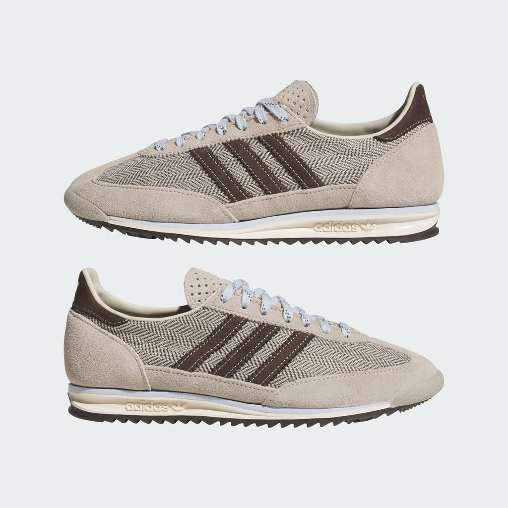 Adidas Women's SL 72 OG SHOES - Light Brown / Aurora Coffee / Crystal Sky - Image 7