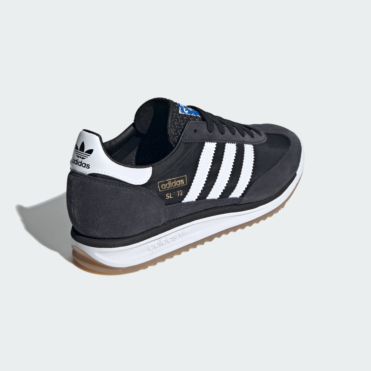 Adidas Women's SL 72 RS Shoes - Core Black / Cloud White / Blue - Image 6