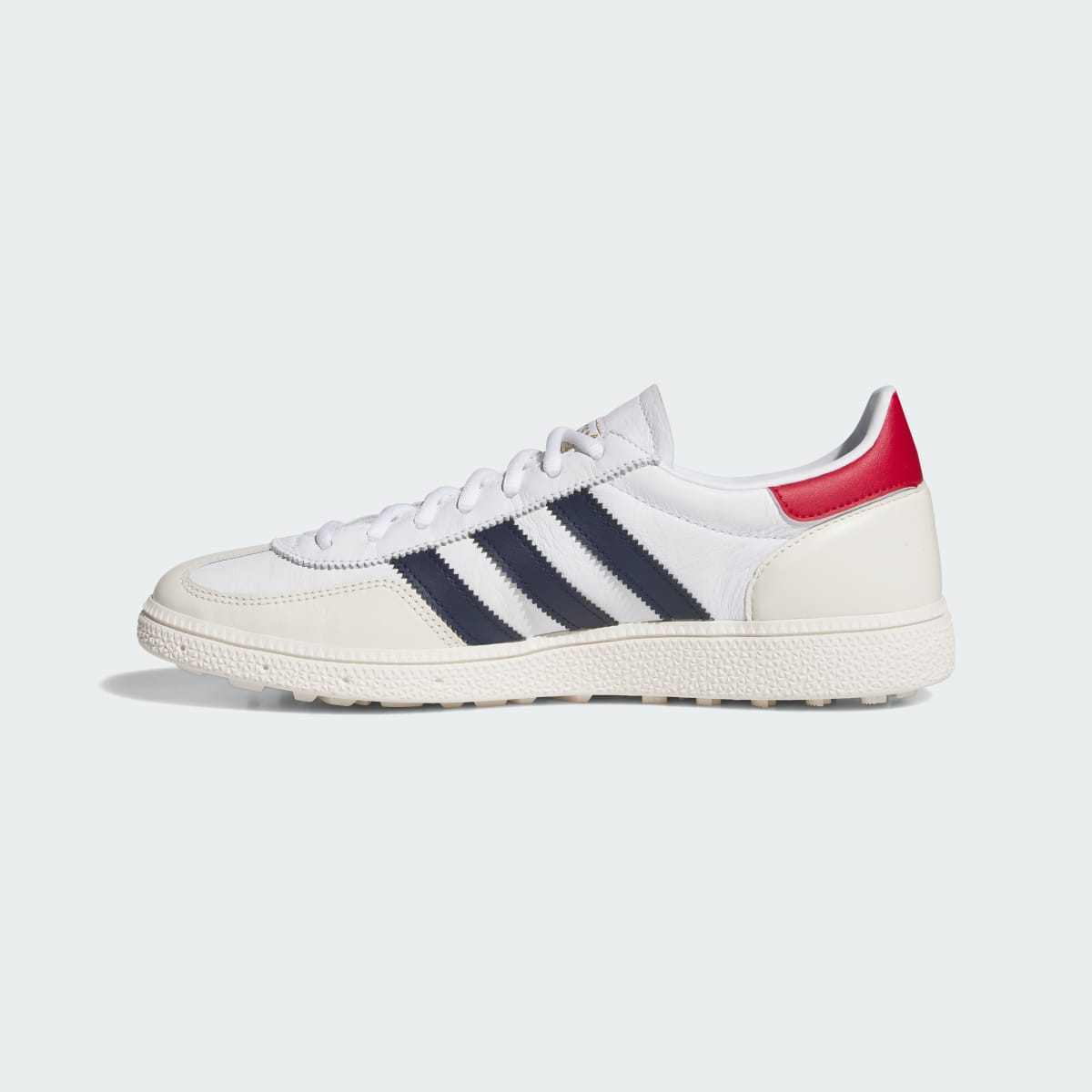 Adidas Women's SPEZIAL SPIKELESS GOLF SHOES - Cloud White / Night Indigo / Team Victory Red - Image 6