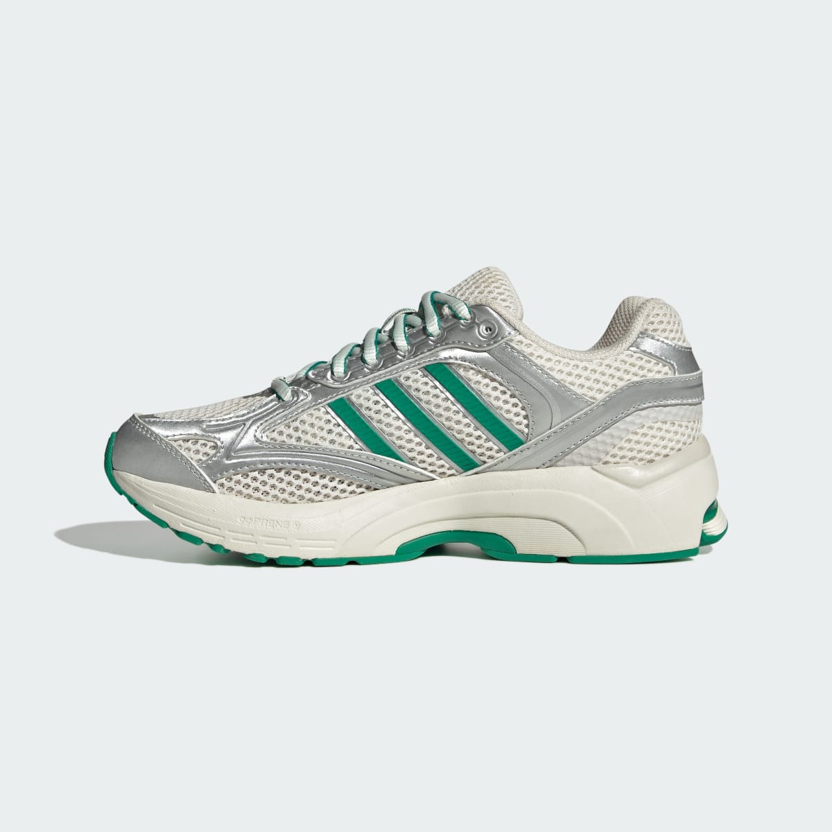 Adidas Women's SPIRITAIN 2000 SHOES - Chalk White / Silver Metallic / Court Green - Image 6