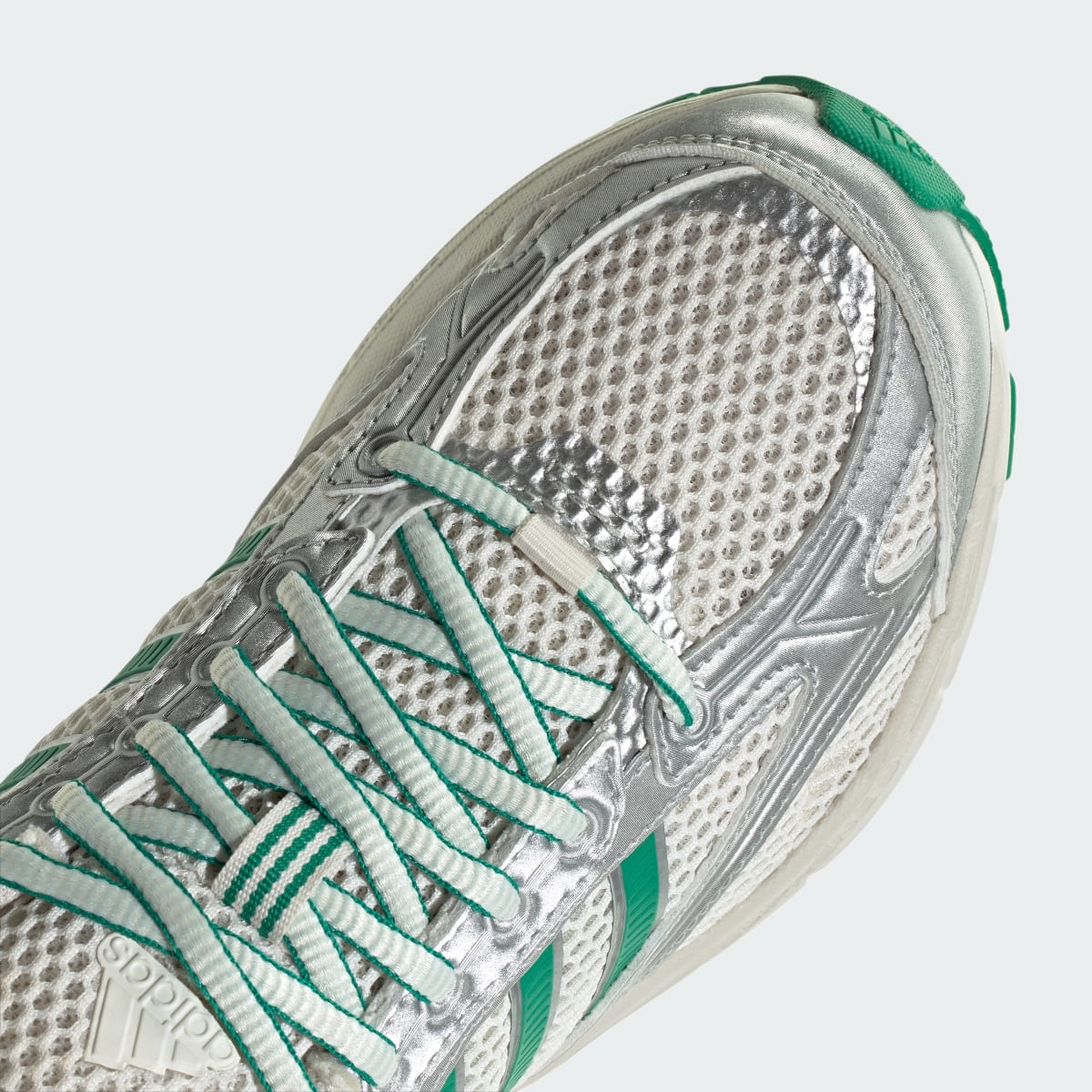 Adidas Women's SPIRITAIN 2000 SHOES - Chalk White / Silver Metallic / Court Green - Image 8