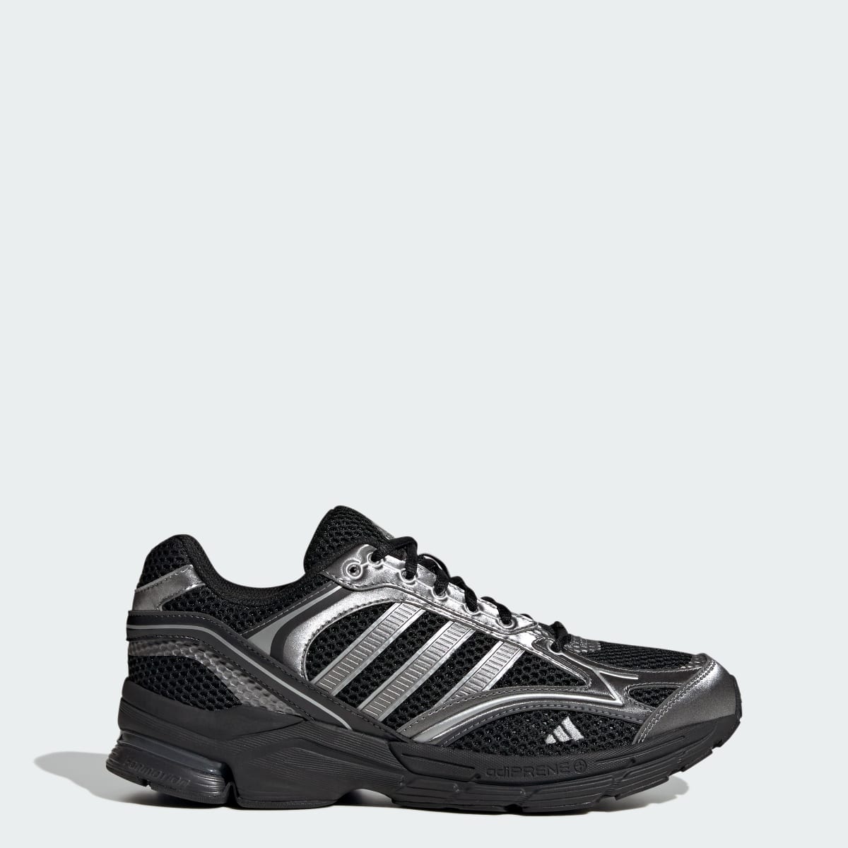 Adidas Women's SPIRITAIN 2000 Shoes - Core Black / Iron Metallic / Matte Silver - Image 1