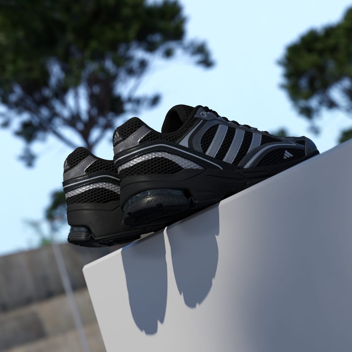 Adidas Men's SPIRITAIN 2000 Shoes - Core Black / Iron Metallic / Matte Silver - Image 8