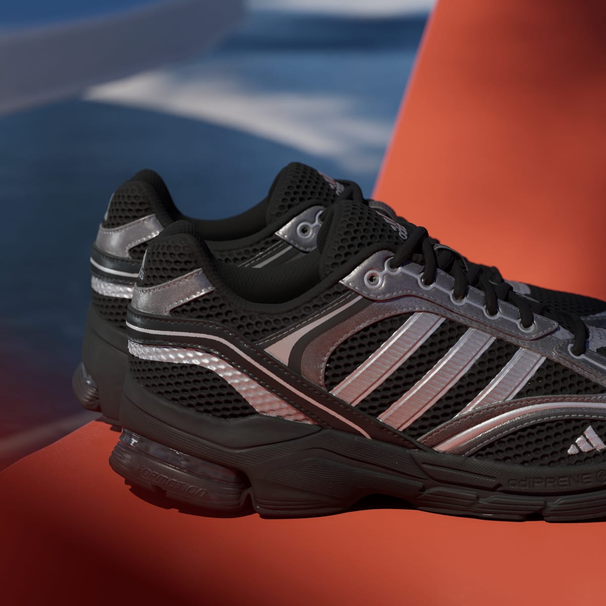 Adidas Men's SPIRITAIN 2000 Shoes - Core Black / Iron Metallic / Matte Silver - Image 9