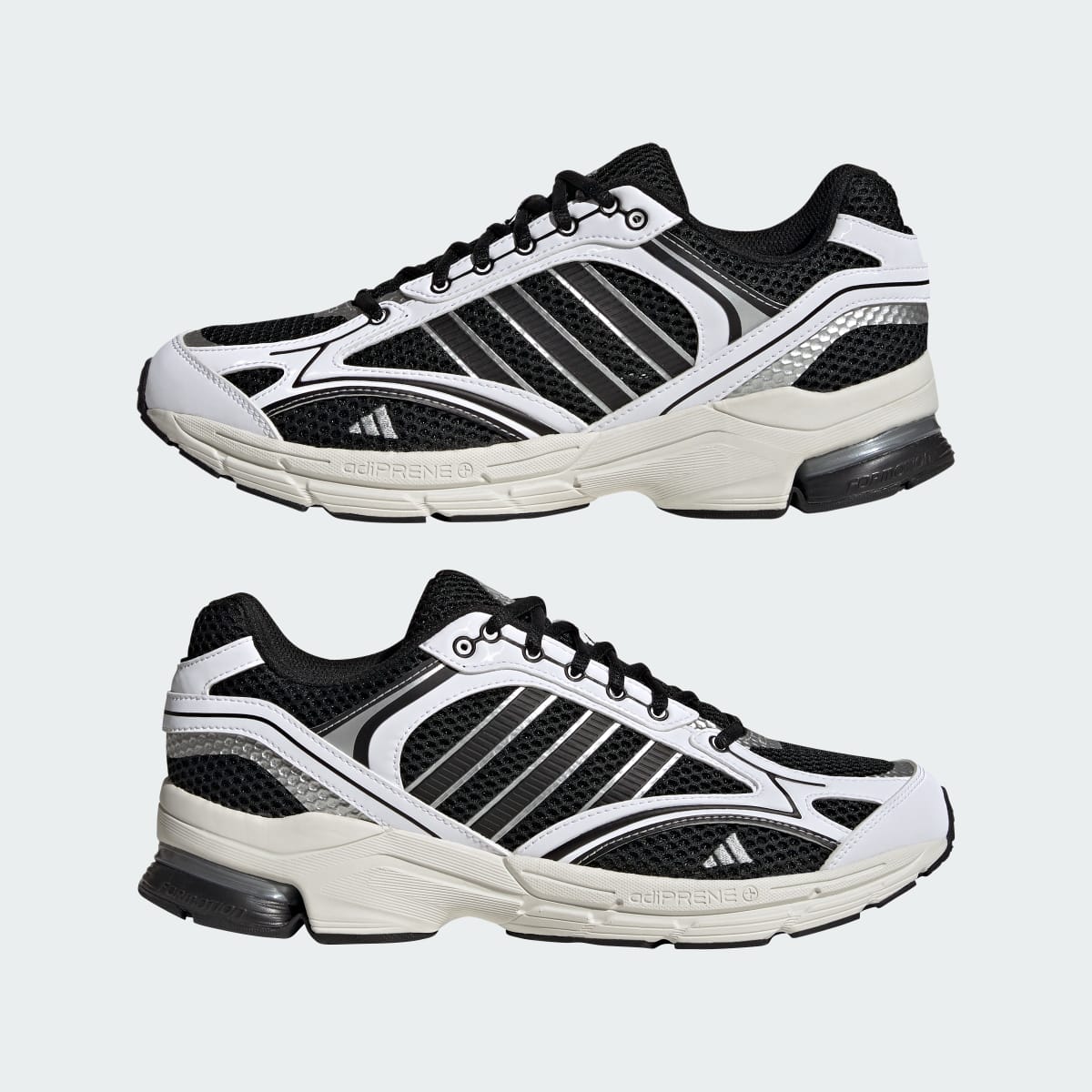 Adidas Men's SPIRITAIN 2000 Shoes - Cloud White / Core Black / Matte Silver - Image 7