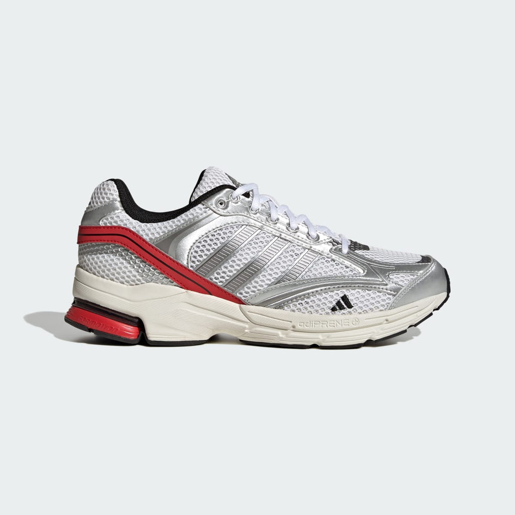 Adidas Women's SPIRITAIN 2000 Shoes - Cloud White / Iron Metallic / Better Scarlet - Image 1