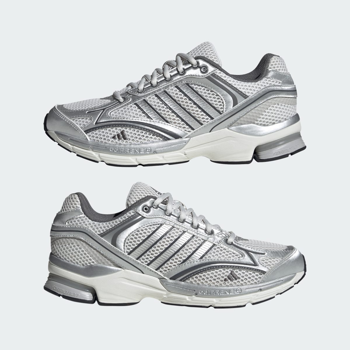Adidas Men's SPIRITAIN 2000 Shoes - Crystal White / Silver Metallic / Grey Four - Image 8