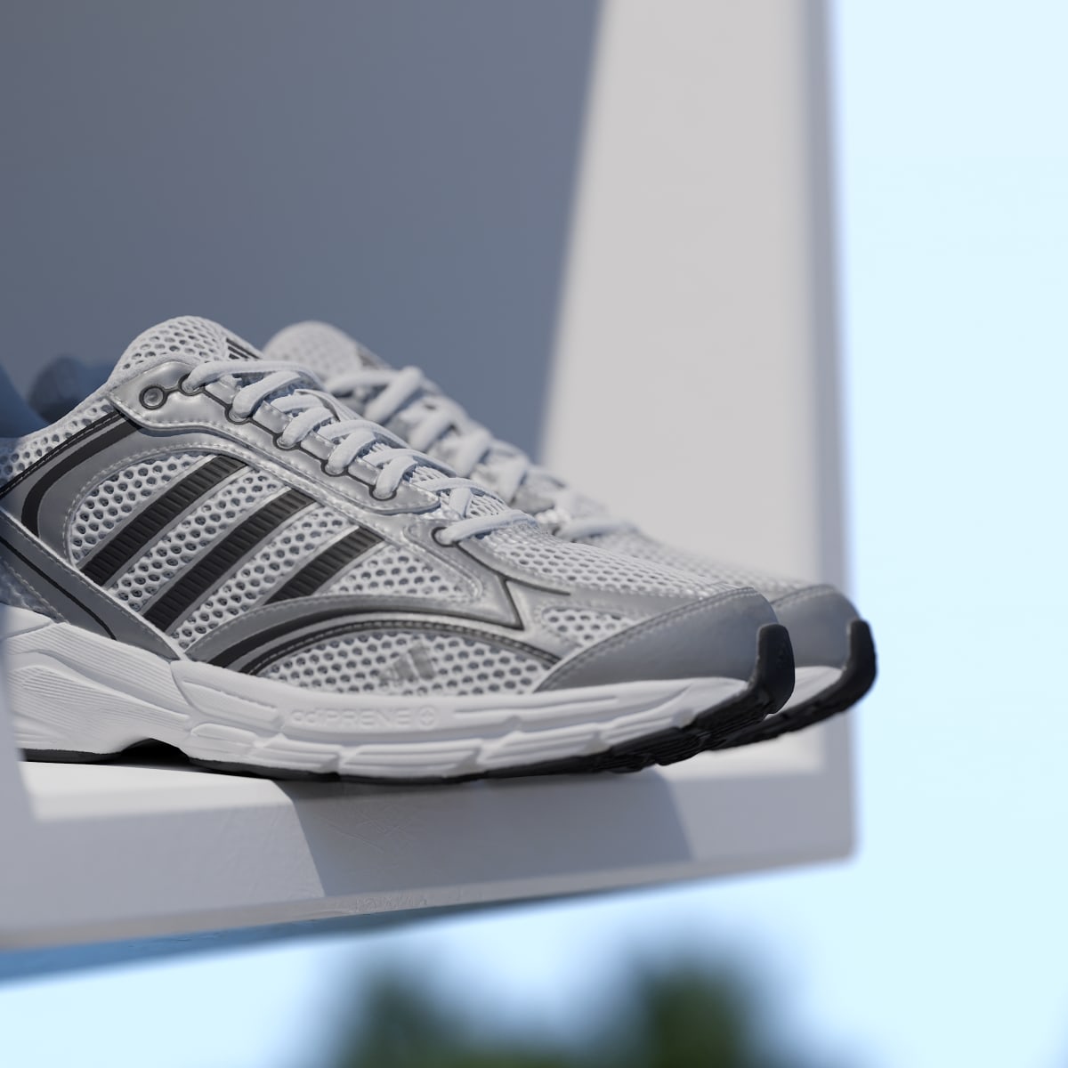 Adidas Women's SPIRITAIN 2000 Shoes - Cloud White / Silver Metallic / Core Black - Image 10