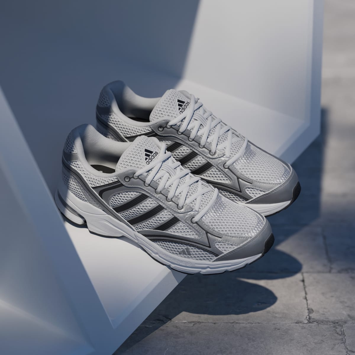 Adidas Women's SPIRITAIN 2000 Shoes - Cloud White / Silver Metallic / Core Black - Image 5