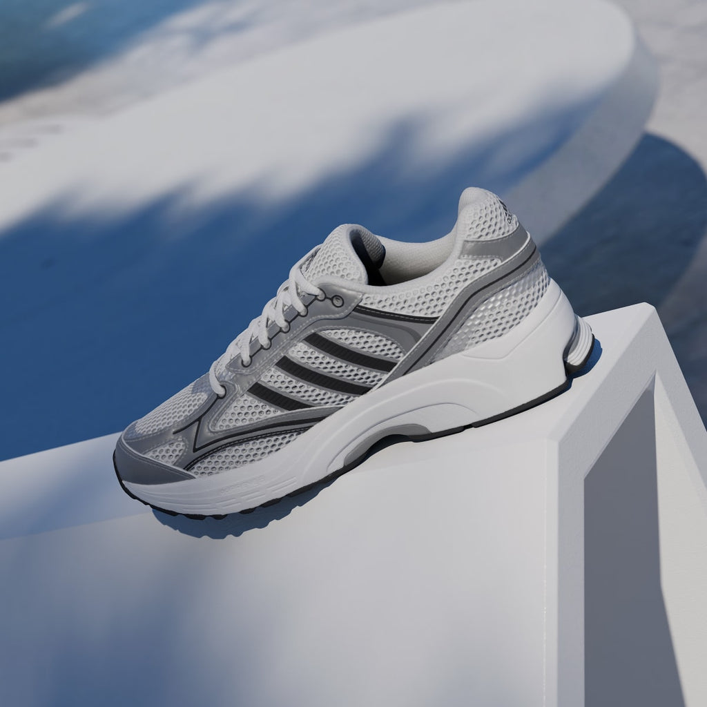 Adidas Men's SPIRITAIN 2000 Shoes - Cloud White / Silver Metallic / Core Black - Image 7