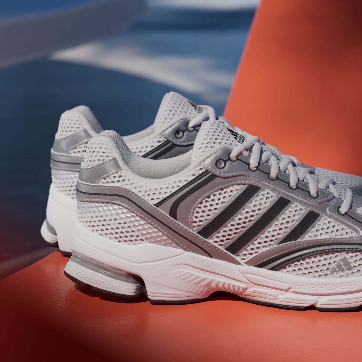 Adidas Women's SPIRITAIN 2000 Shoes - Cloud White / Silver Metallic / Core Black - Image 9