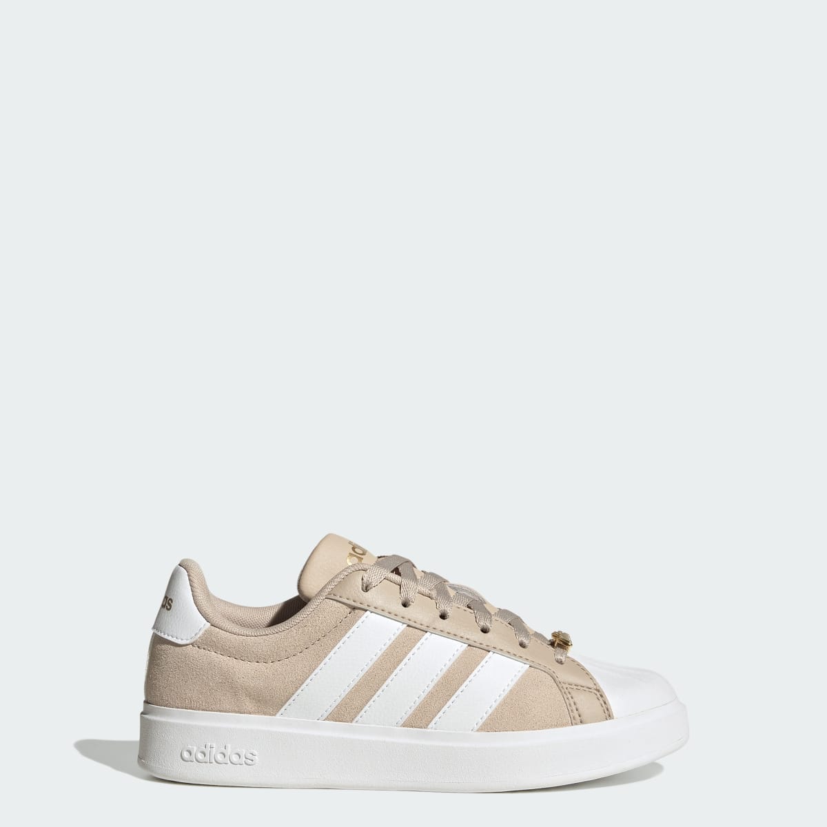 Adidas Kids' STREETTALK SHOES JUNIOR - Wonder Beige / Cloud White / Gold Metallic - Image 1
