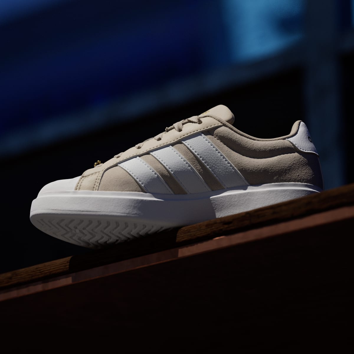Adidas Kids' STREETTALK SHOES JUNIOR - Wonder Beige / Cloud White / Gold Metallic - Image 7