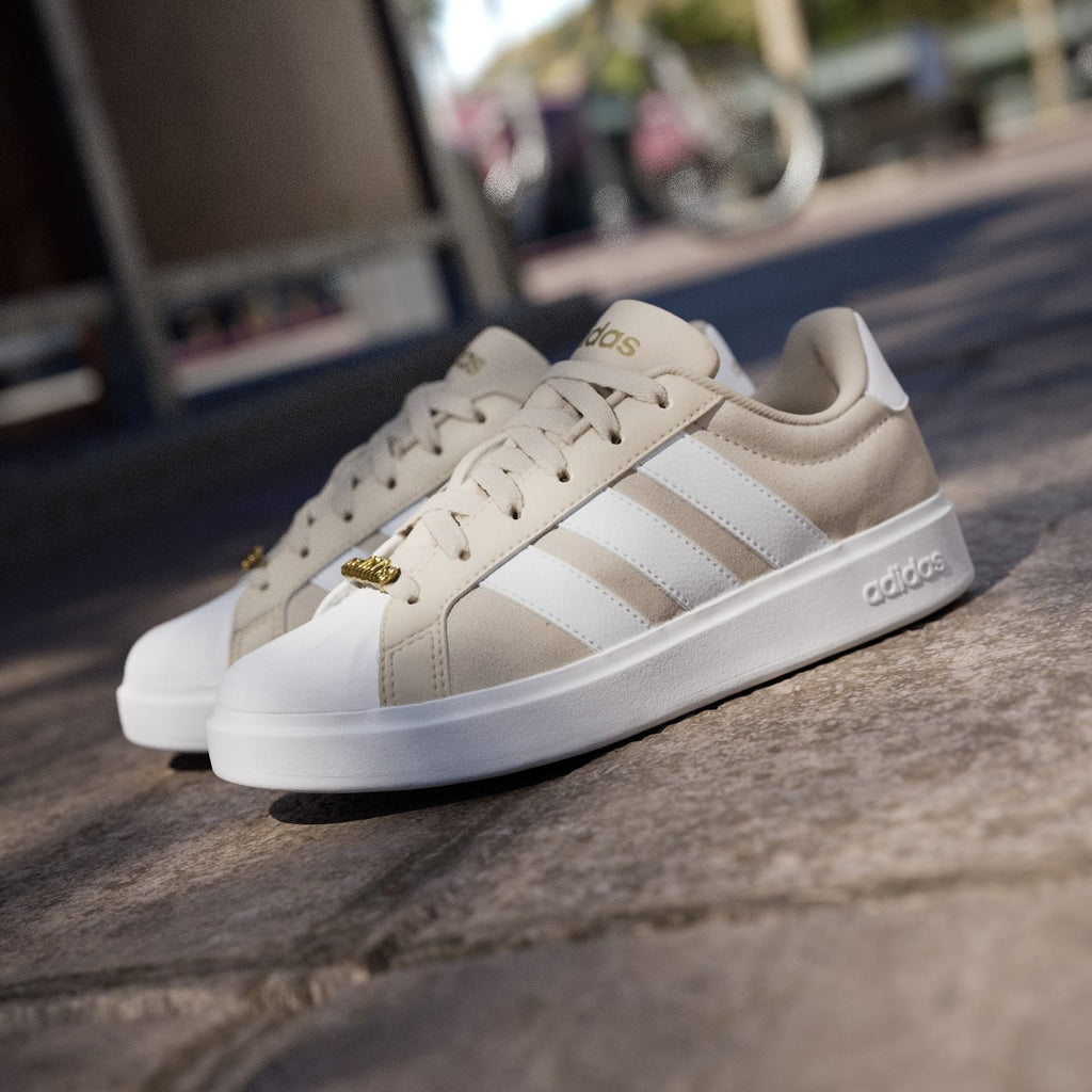 Adidas Kids' STREETTALK SHOES JUNIOR - Wonder Beige / Cloud White / Gold Metallic - Image 8