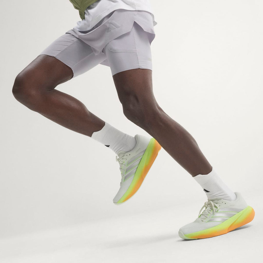 Adidas Men's SUPERNOVA RISE 3 RUNNING SHOES - Crystal Jade / Silver Metallic / Lucid Tangerine - Image 2