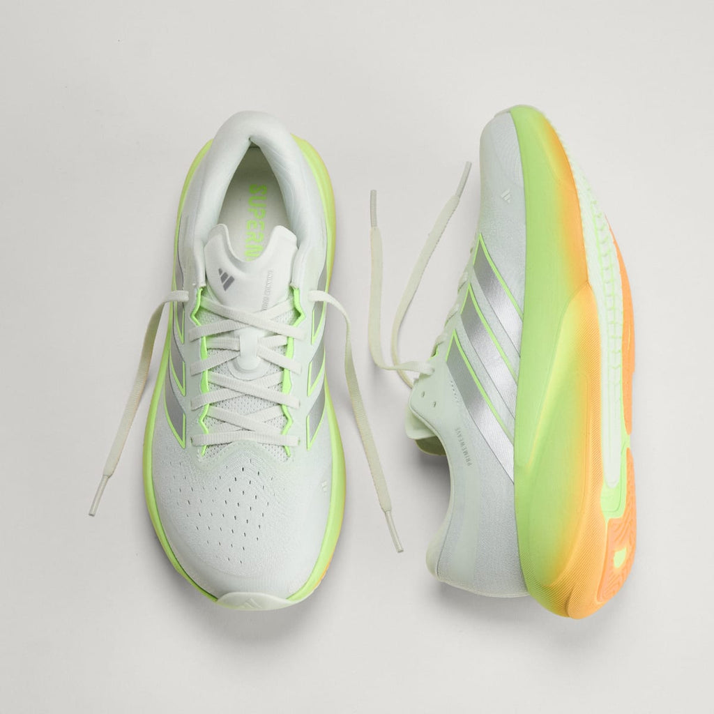 Adidas Men's SUPERNOVA RISE 3 RUNNING SHOES - Crystal Jade / Silver Metallic / Lucid Tangerine - Image 4