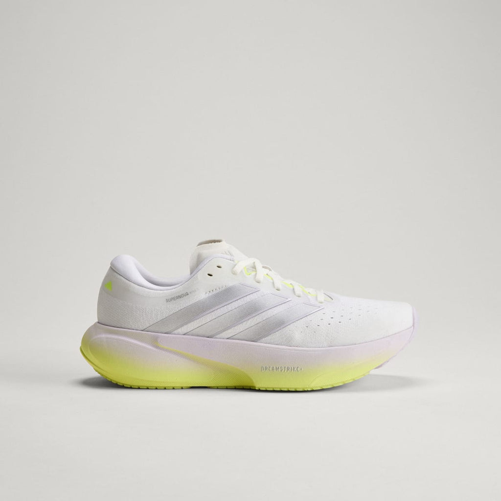Adidas Women's SUPERNOVA RISE 3 RUNNING SHOES - Crystal White / Silver Metallic / Purple Tint - Image 3
