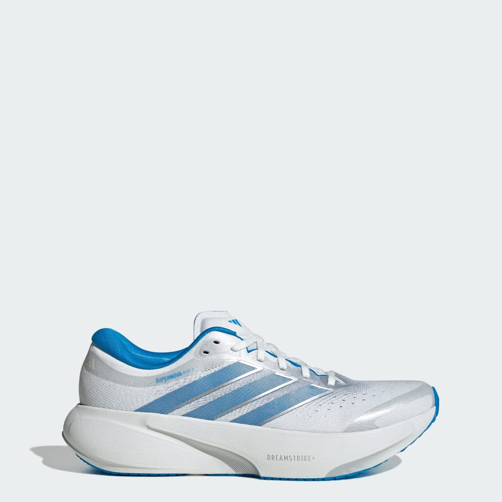 Adidas Men's SUPERNOVA RISE 3 RUNNING SHOES - Crystal White / Silver Metallic / Silver Metallic - Image 1
