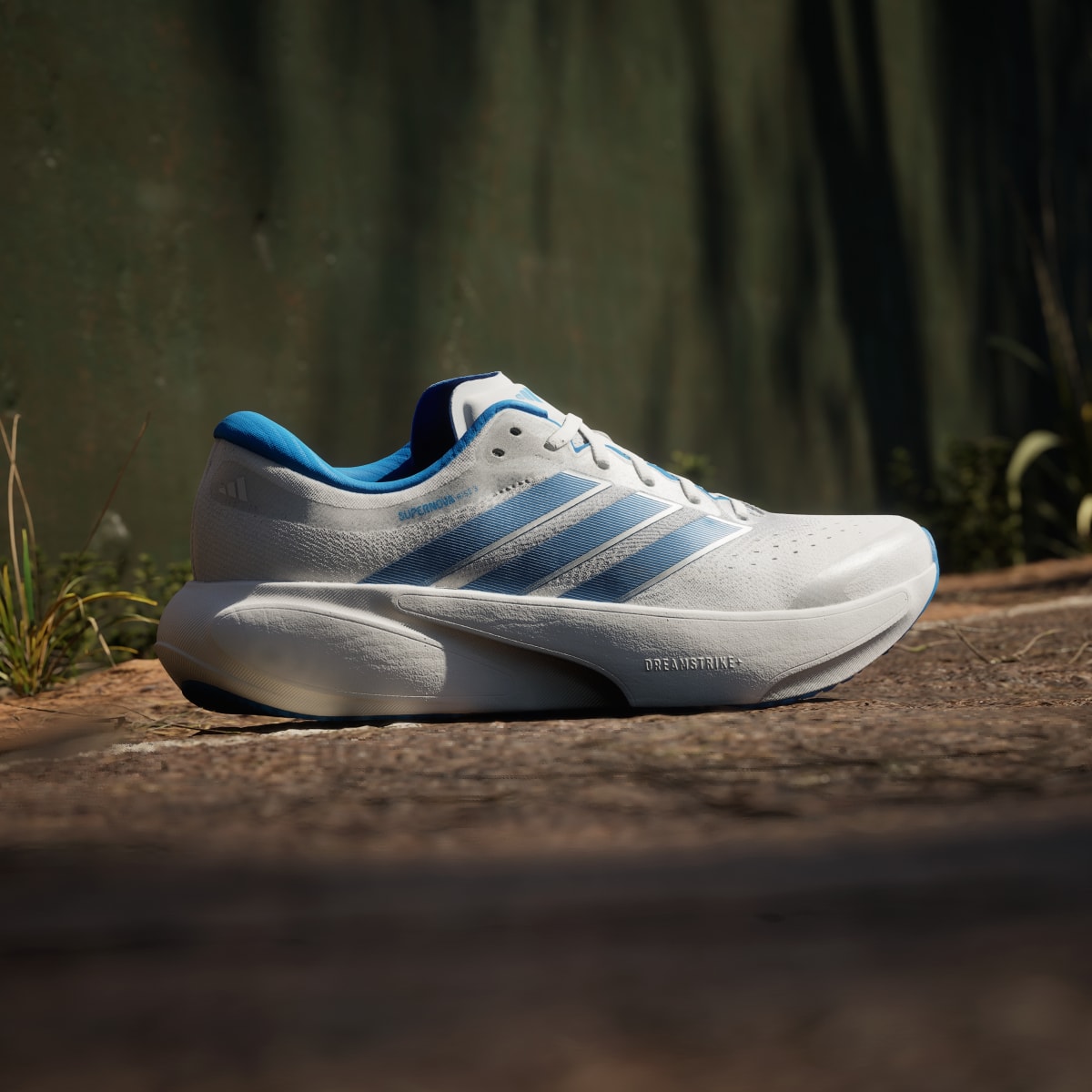 Adidas Men's SUPERNOVA RISE 3 RUNNING SHOES - Crystal White / Silver Metallic / Silver Metallic - Image 3