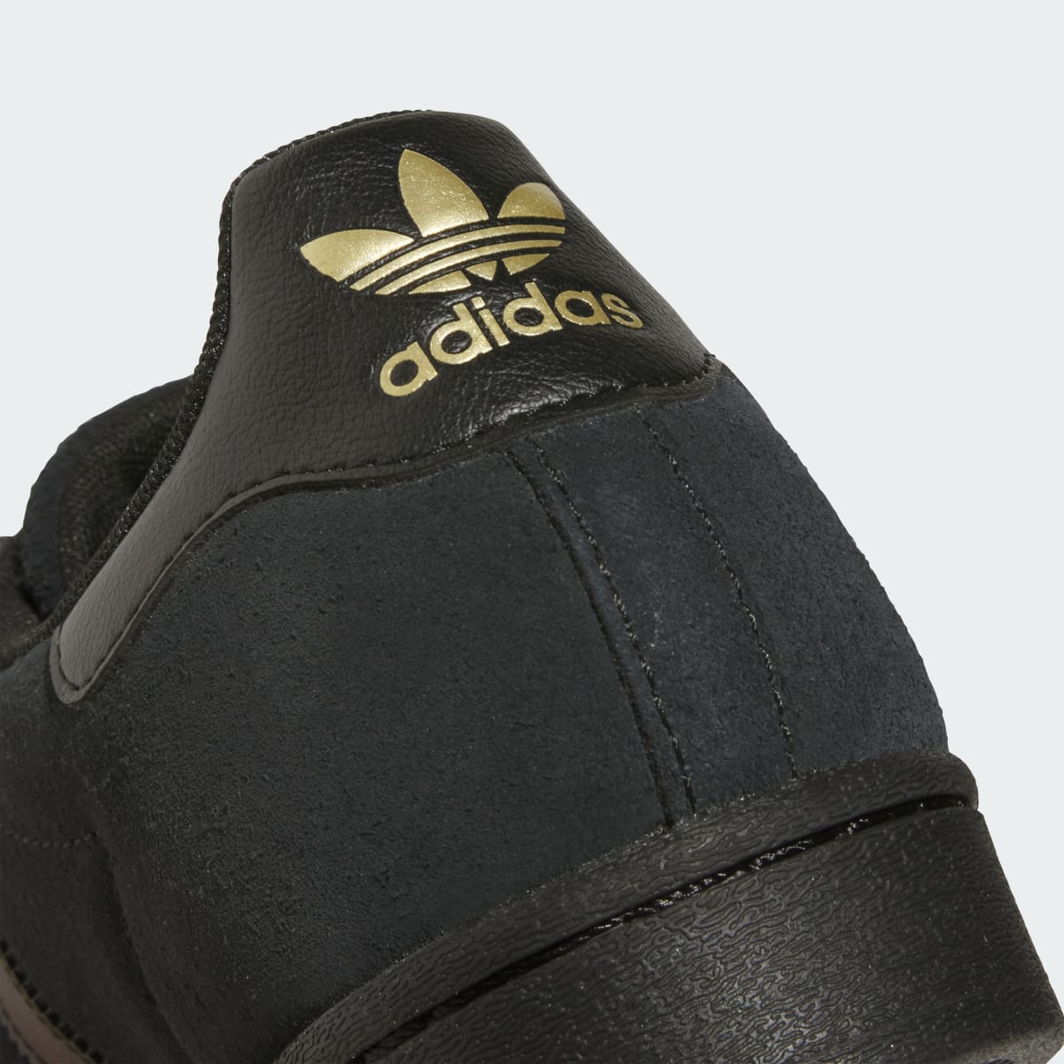 Adidas Men's SUPERSTAR ADV Shoes - Core Black / Core Black / Gold Metallic - Image 7