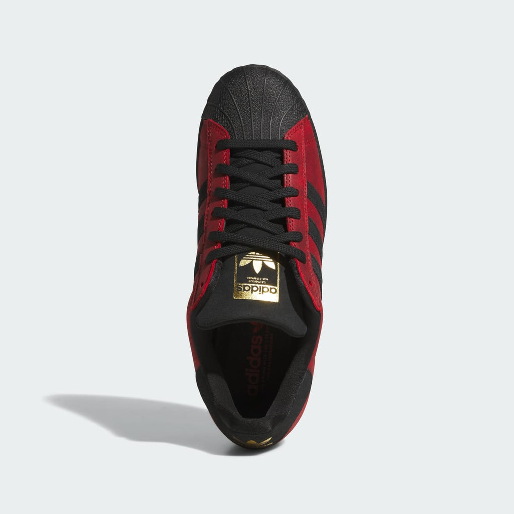 Adidas Men's SUPERSTAR ADV Shoes - Better Scarlet / Core Black / Gold Metallic - Image 2