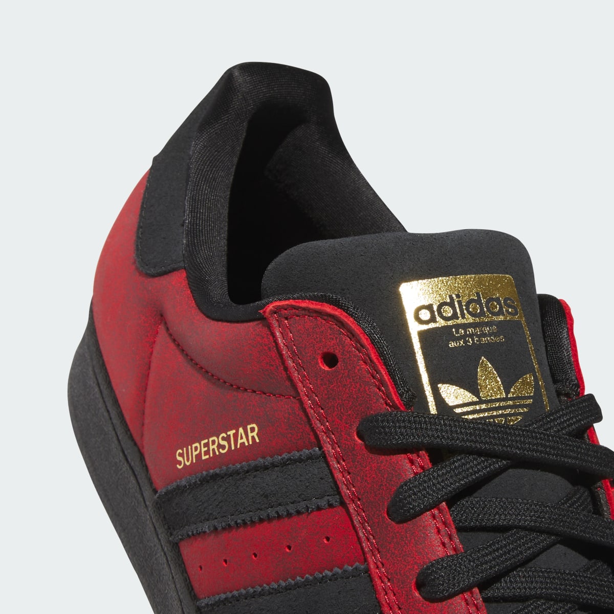 Adidas Men's SUPERSTAR ADV Shoes - Better Scarlet / Core Black / Gold Metallic - Image 8