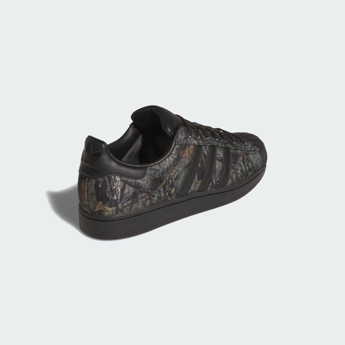 Adidas Women's SUPERSTAR II MOSSY OAK SHOES - Core Black / Khaki Six / Gum - Image 5