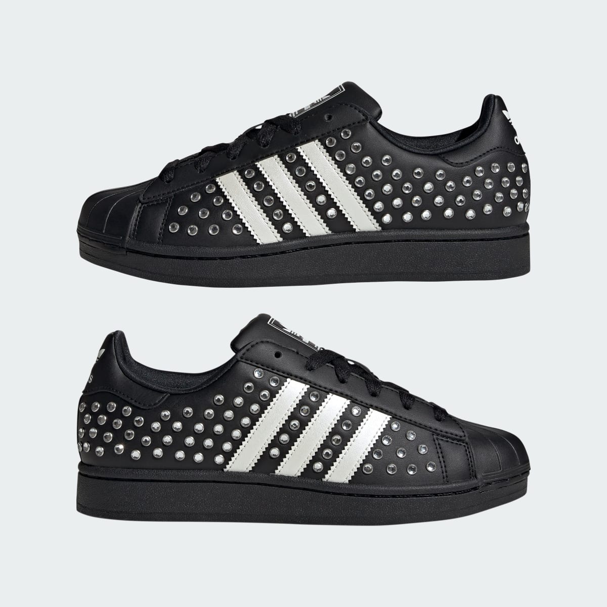 Adidas Women's SUPERSTAR II SHOES - Core Black / Zero Metalic / Core Black - Image 7