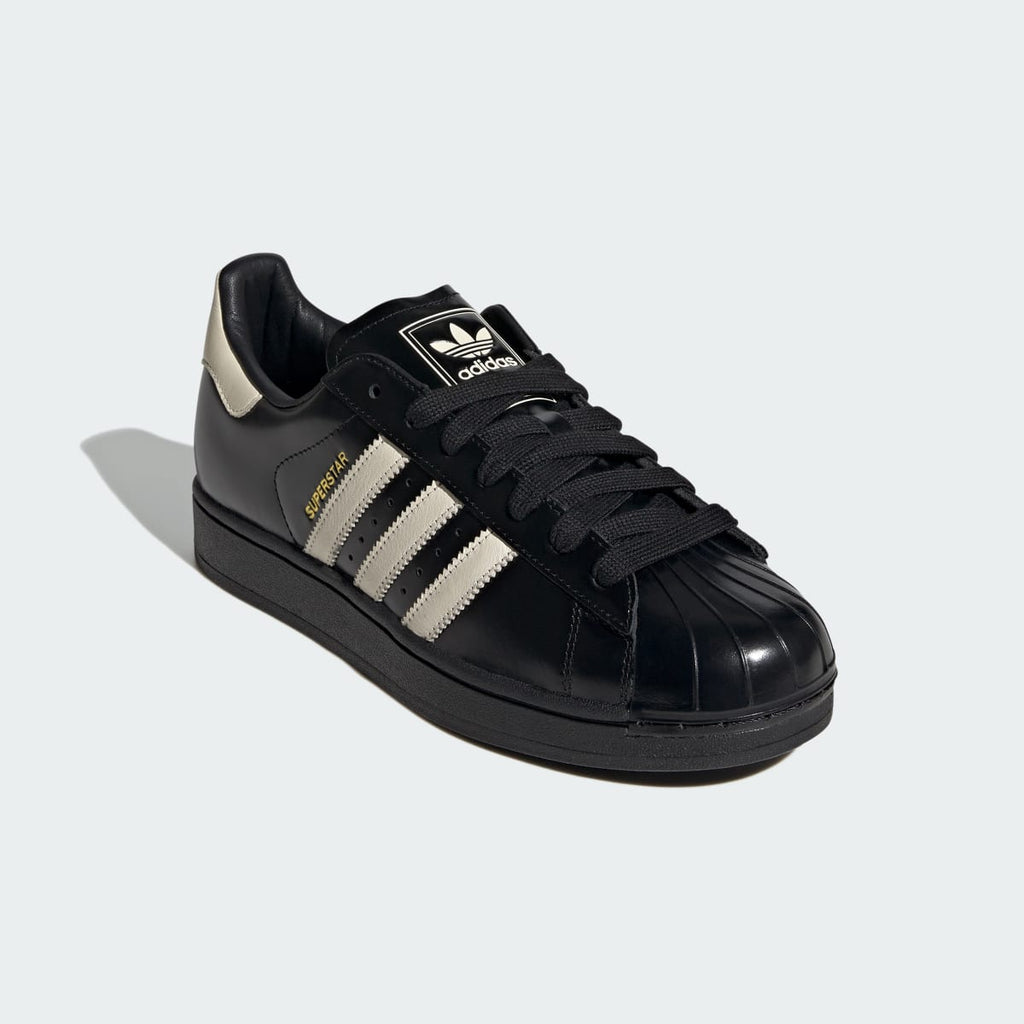 Adidas Men's SUPERSTAR II SHOES - Core Black / Cream White / Gold Metallic - Image 4