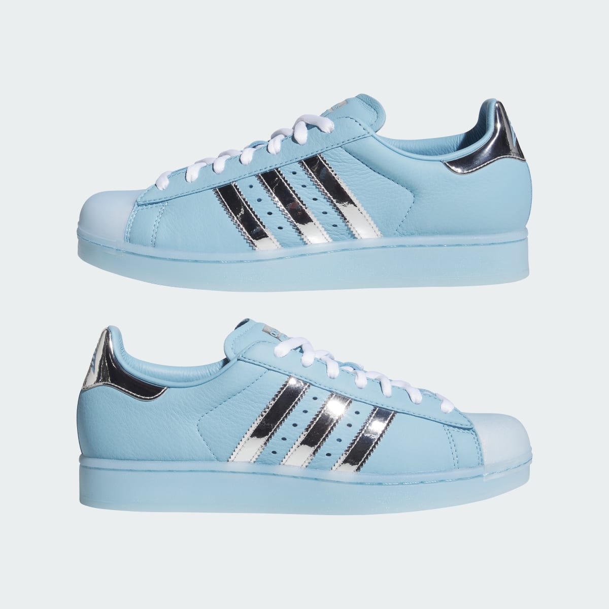 Adidas Men's SUPERSTAR II SHOES - Clear Blue / Tech Grey Metallic / Cloud White - Image 7