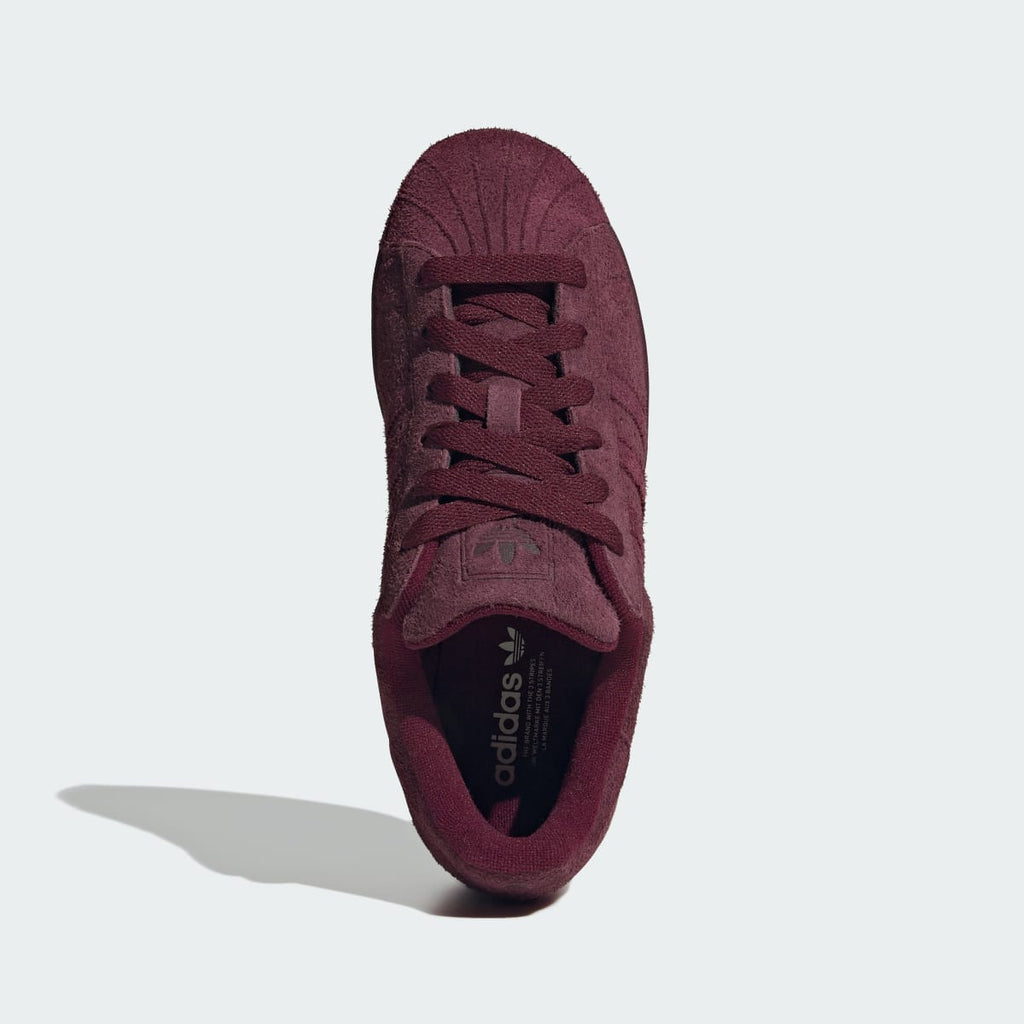 Adidas Women's SUPERSTAR II SHOES - Maroon / Maroon / Off White - Image 2