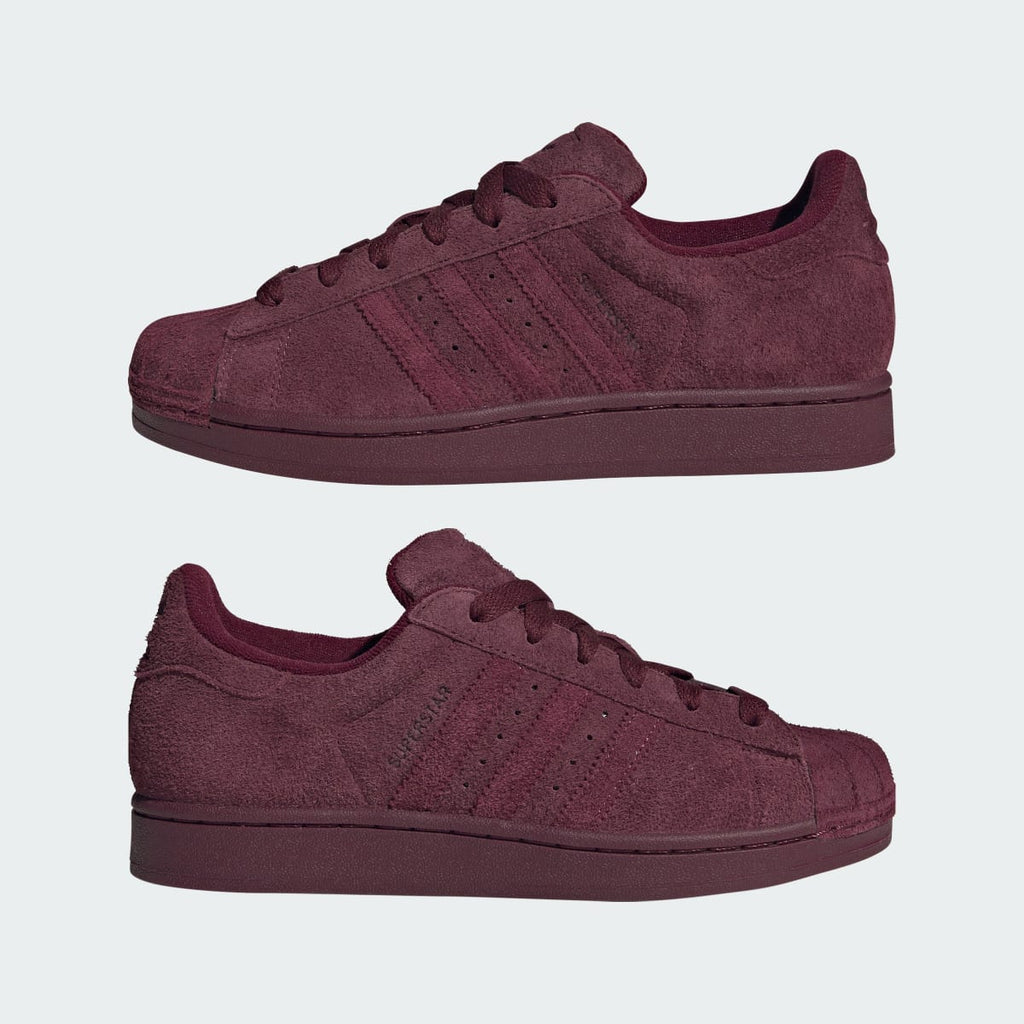 Adidas Women's SUPERSTAR II SHOES - Maroon / Maroon / Off White - Image 7