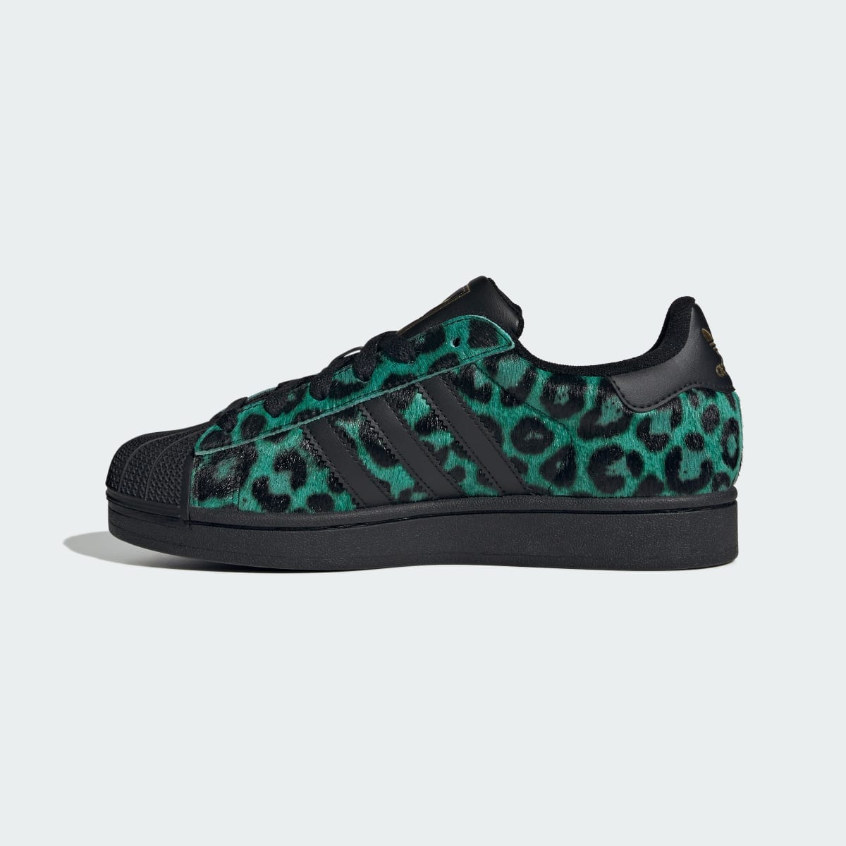 Adidas Women's SUPERSTAR II SHOES - Semi Screaming Green / Core Black / Gold Metallic - Image 6