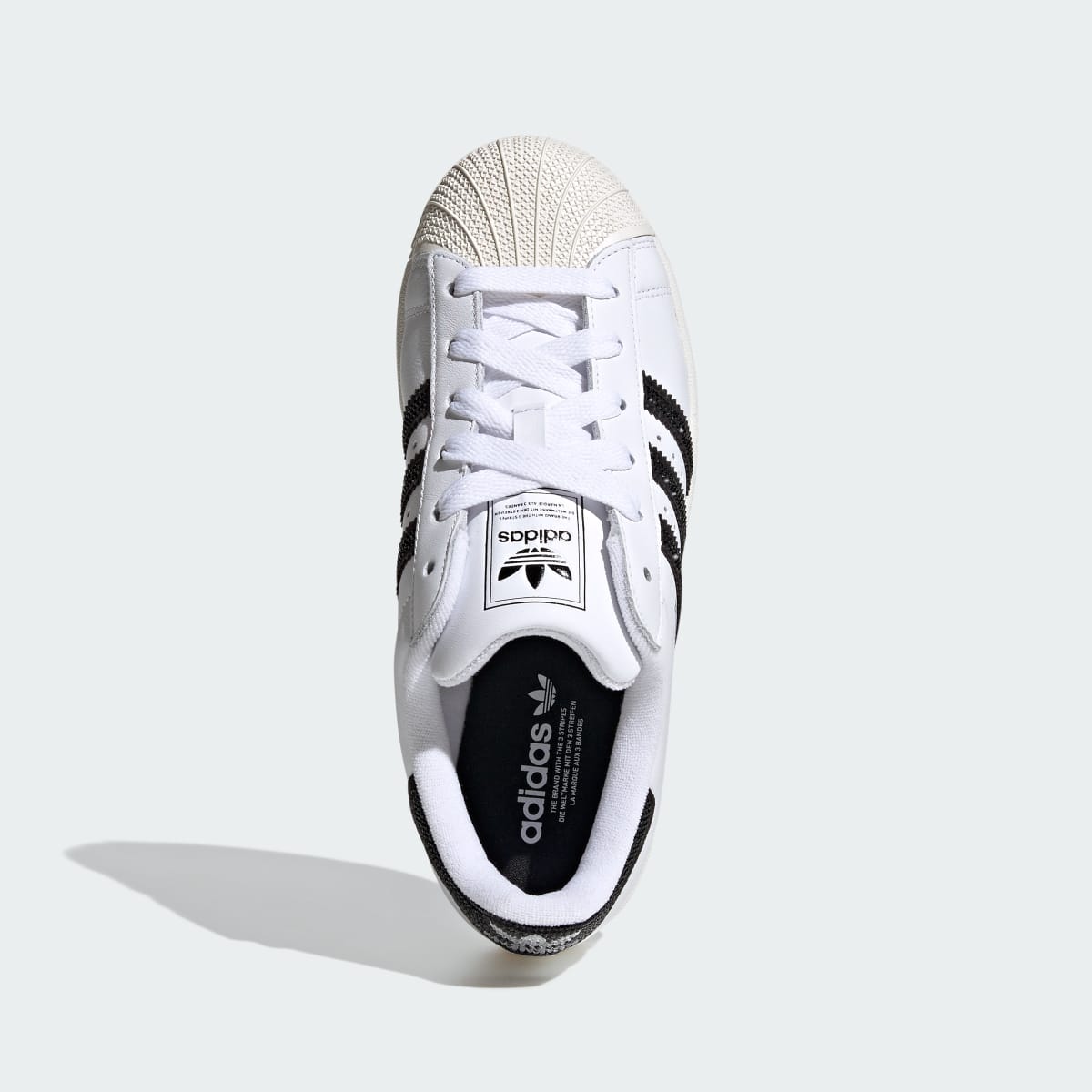 Adidas Women's SUPERSTAR II SHOES - Cloud White / Core Black / Off White - Image 3