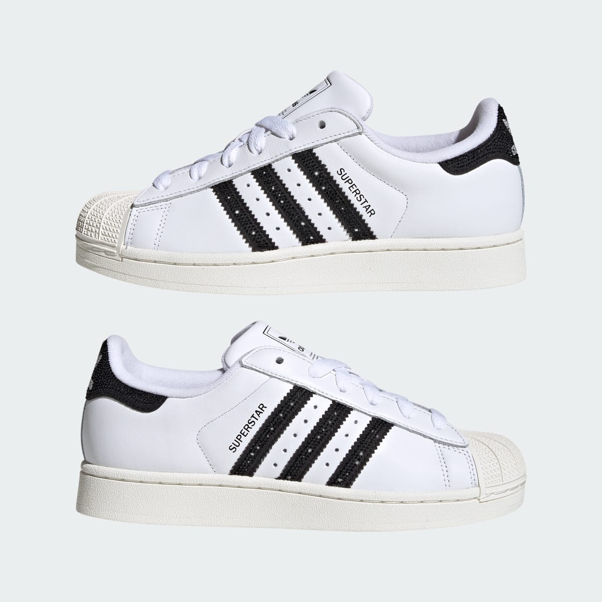 Adidas Women's SUPERSTAR II SHOES - Cloud White / Core Black / Off White - Image 8