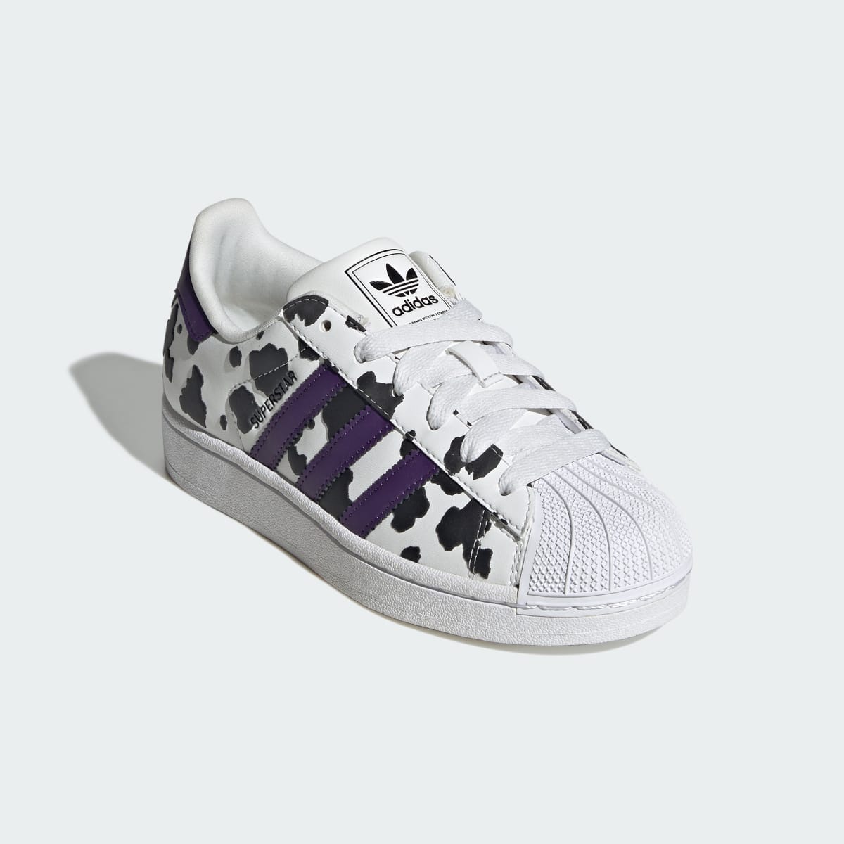 Adidas Kids' SUPERSTAR II SHOES - Crystal White / Violet / Cloud White - Image 4