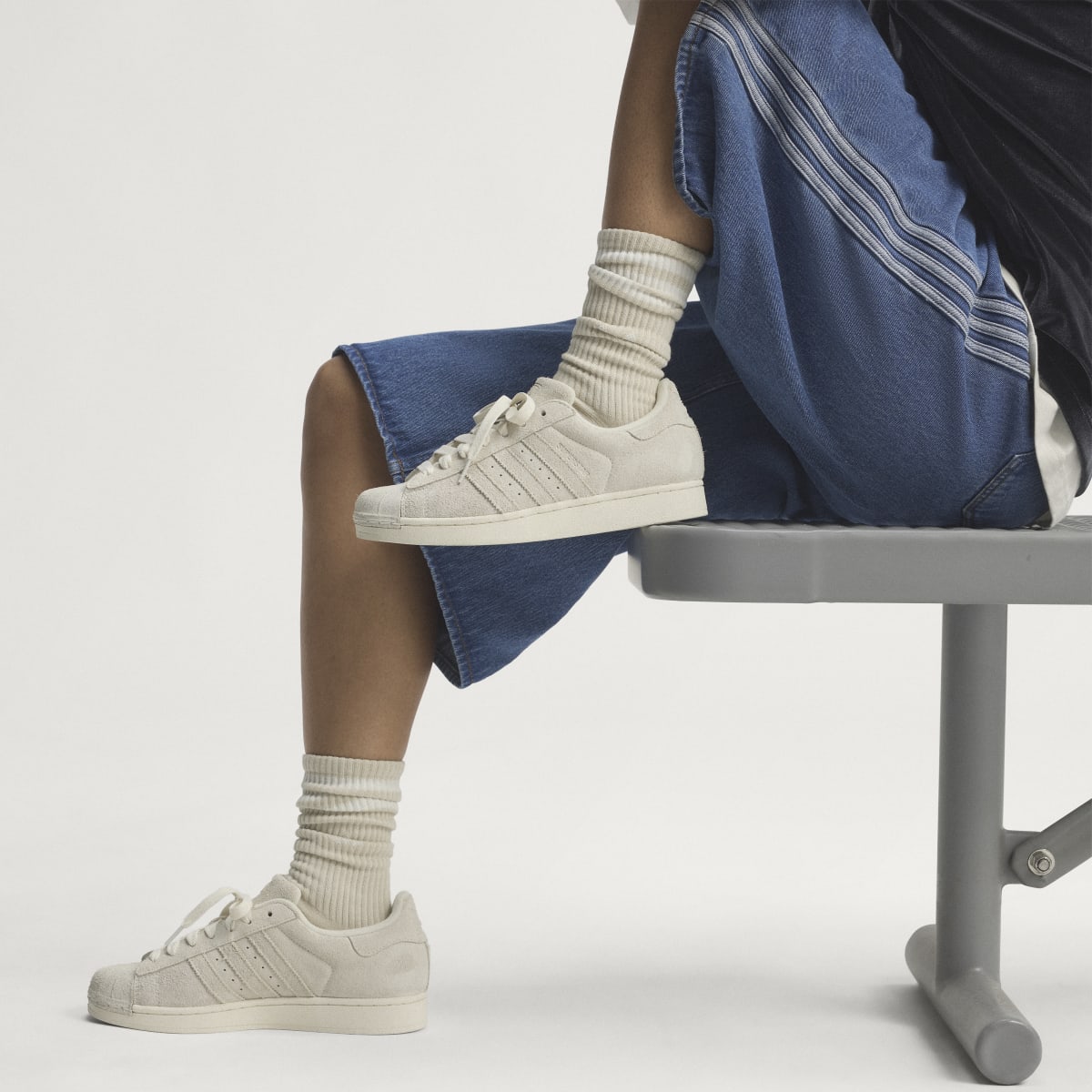 Adidas Women's SUPERSTAR II SHOES - Off White / Off White / Grey Two - Image 2