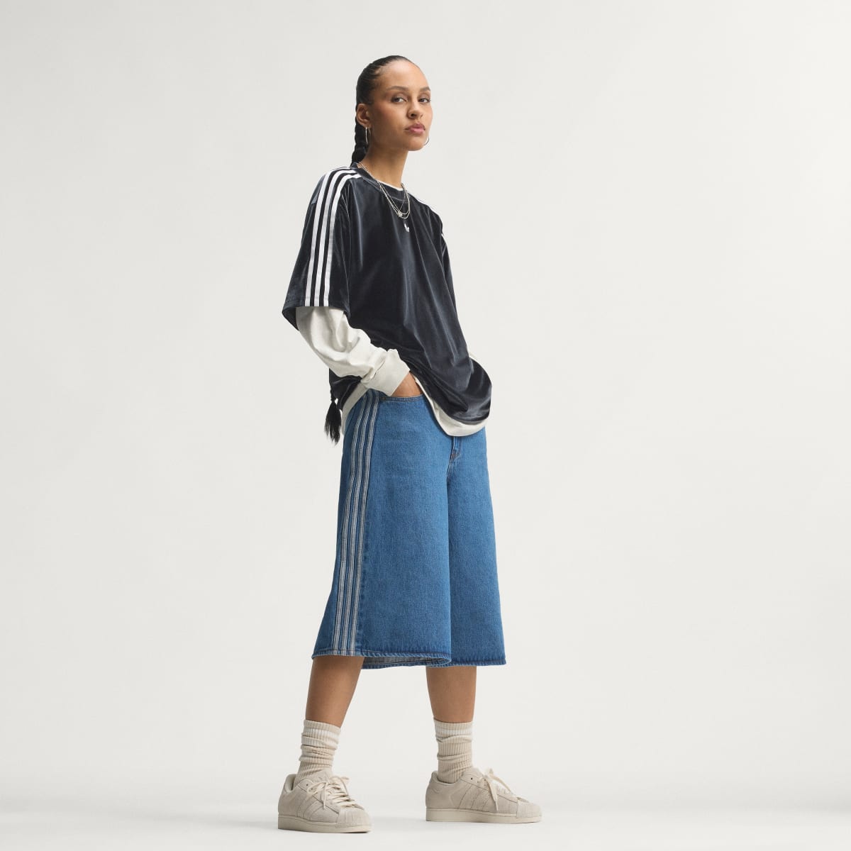 Adidas Women's SUPERSTAR II SHOES - Off White / Off White / Grey Two - Image 3
