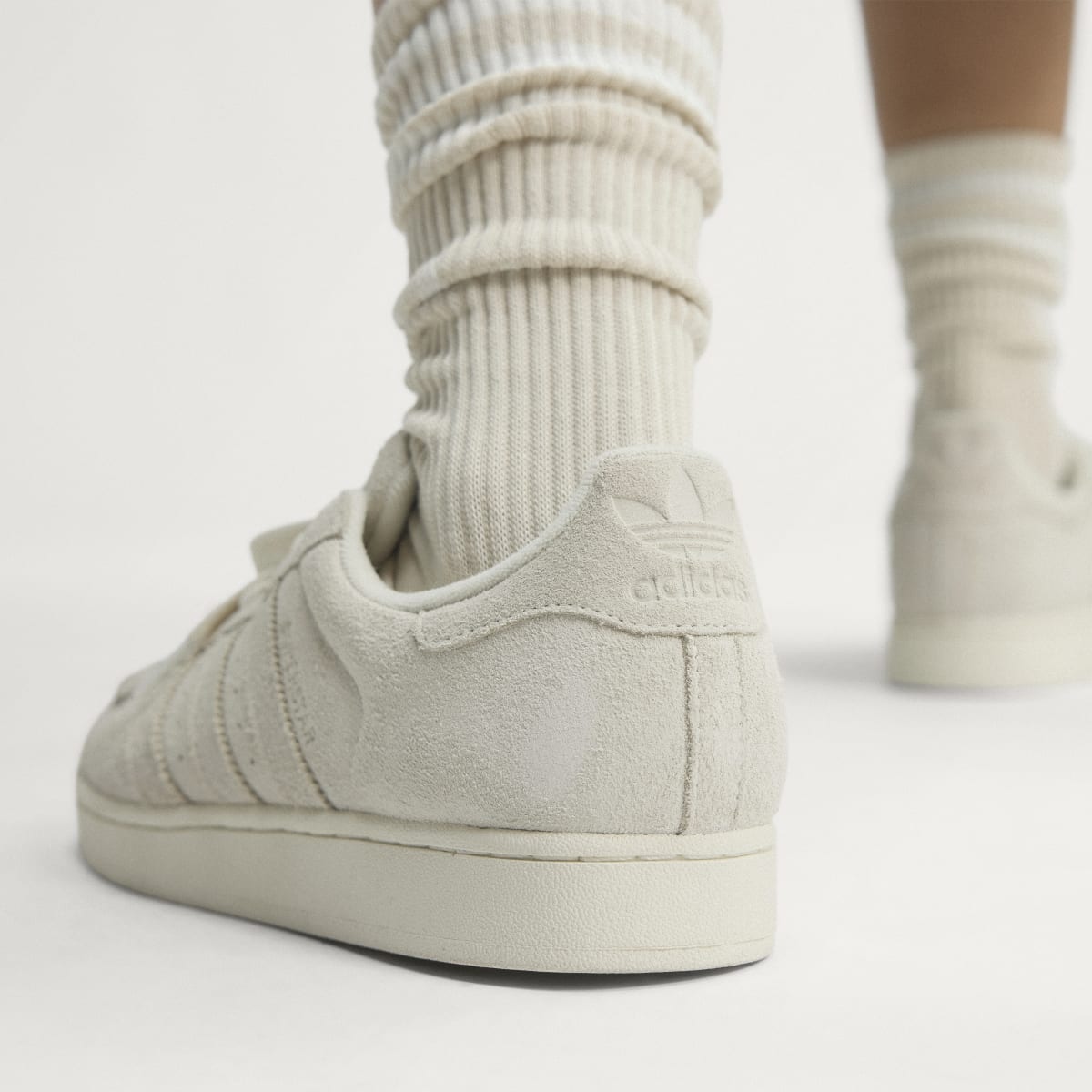 Adidas Women's SUPERSTAR II SHOES - Off White / Off White / Grey Two - Image 5