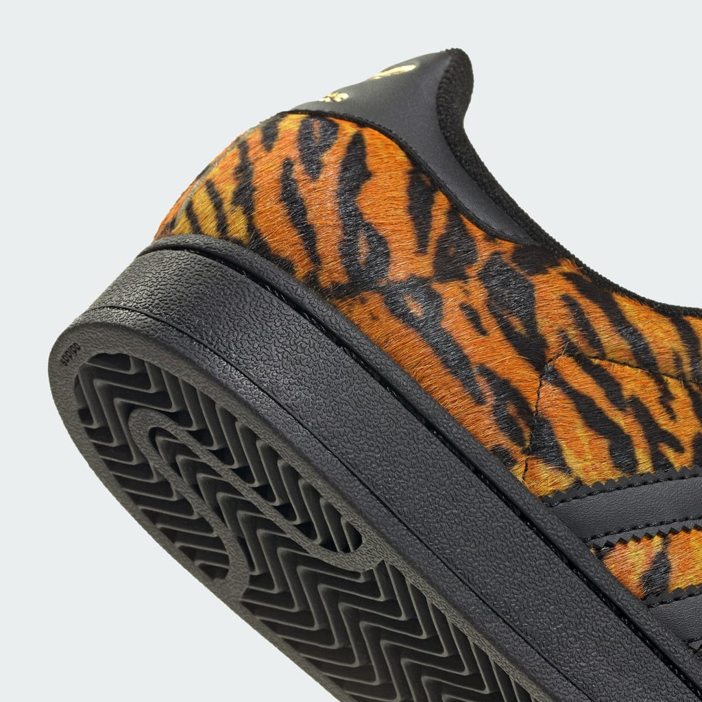 Adidas Women's SUPERSTAR II SHOES - Yellow / Core Black / Gold Metallic - Image 8
