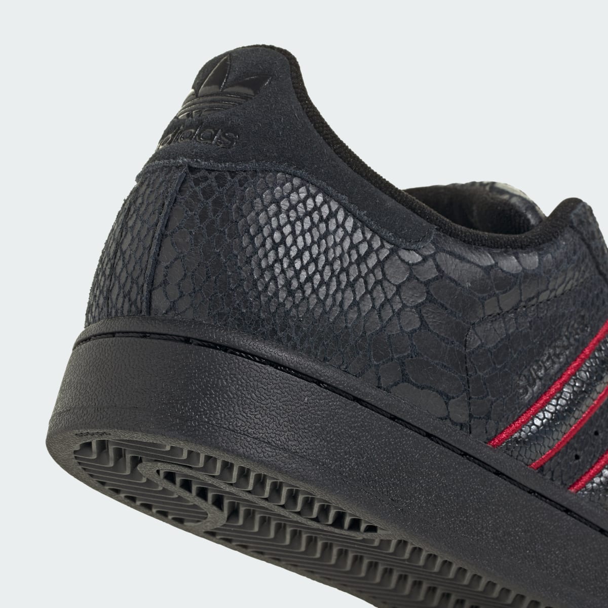 Adidas Men's SUPERSTAR II shoes - Core Black / Team Victory Red / Utility Black - Image 8