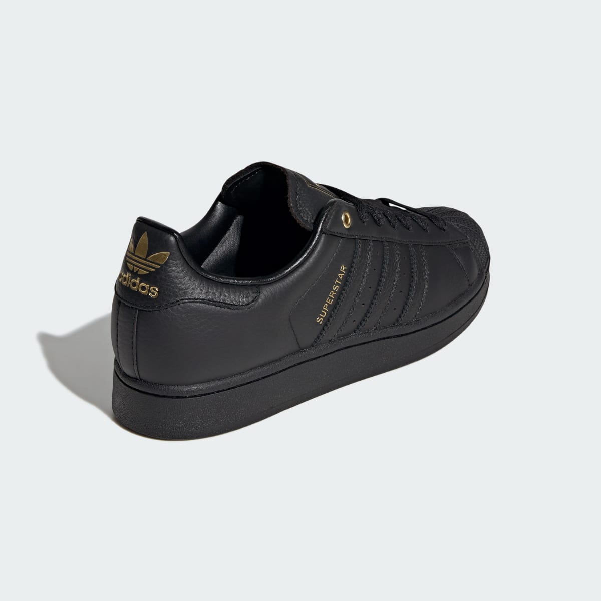 Adidas Men's SUPERSTAR II shoes - Core Black / Core Black / Gold Metallic - Image 5