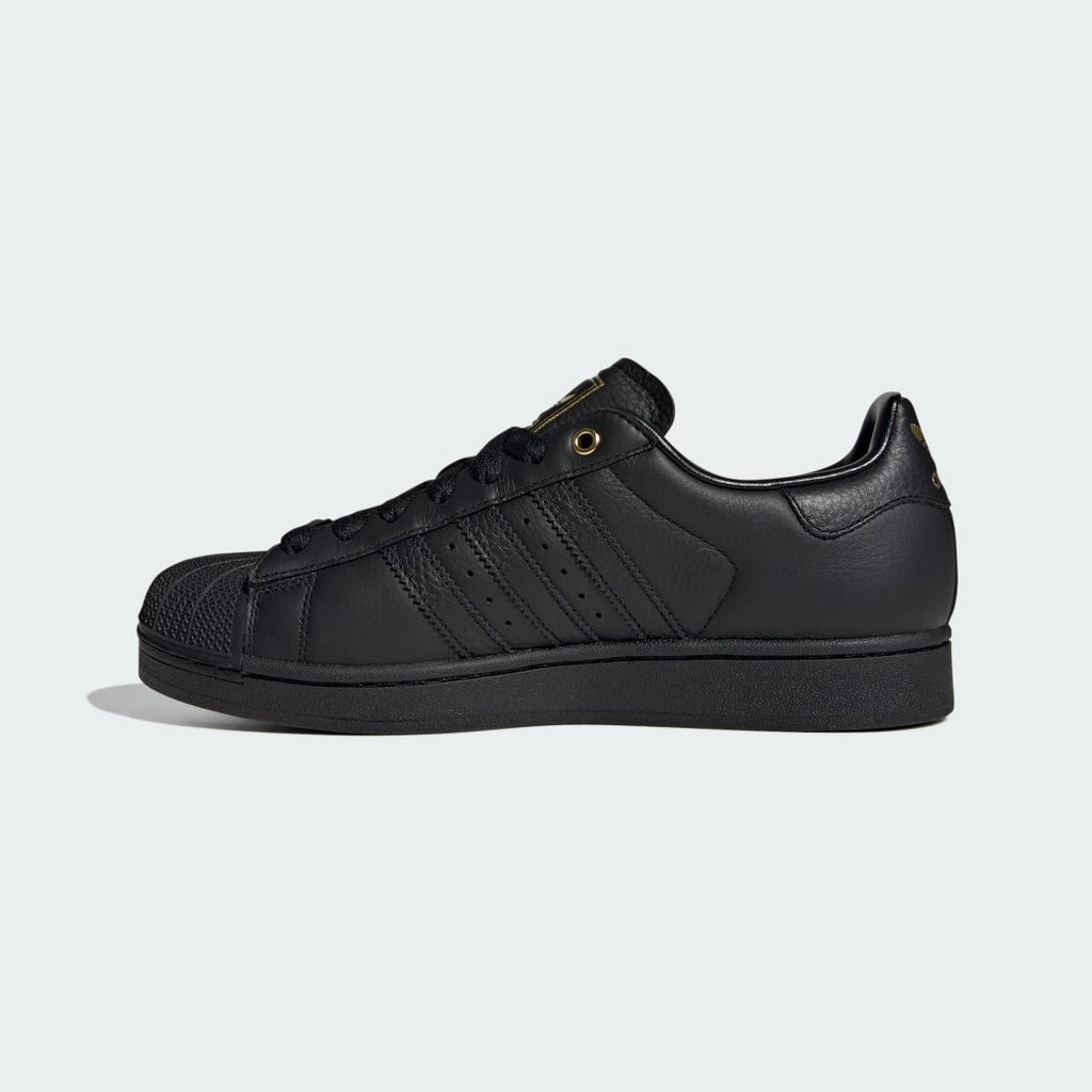 Adidas Men's SUPERSTAR II shoes - Core Black / Core Black / Gold Metallic - Image 6