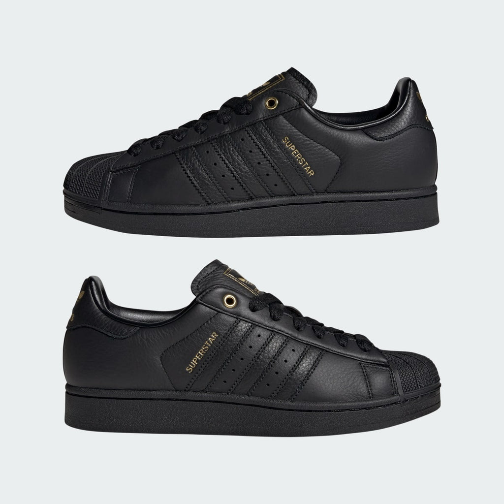 Adidas Men's SUPERSTAR II shoes - Core Black / Core Black / Gold Metallic - Image 7