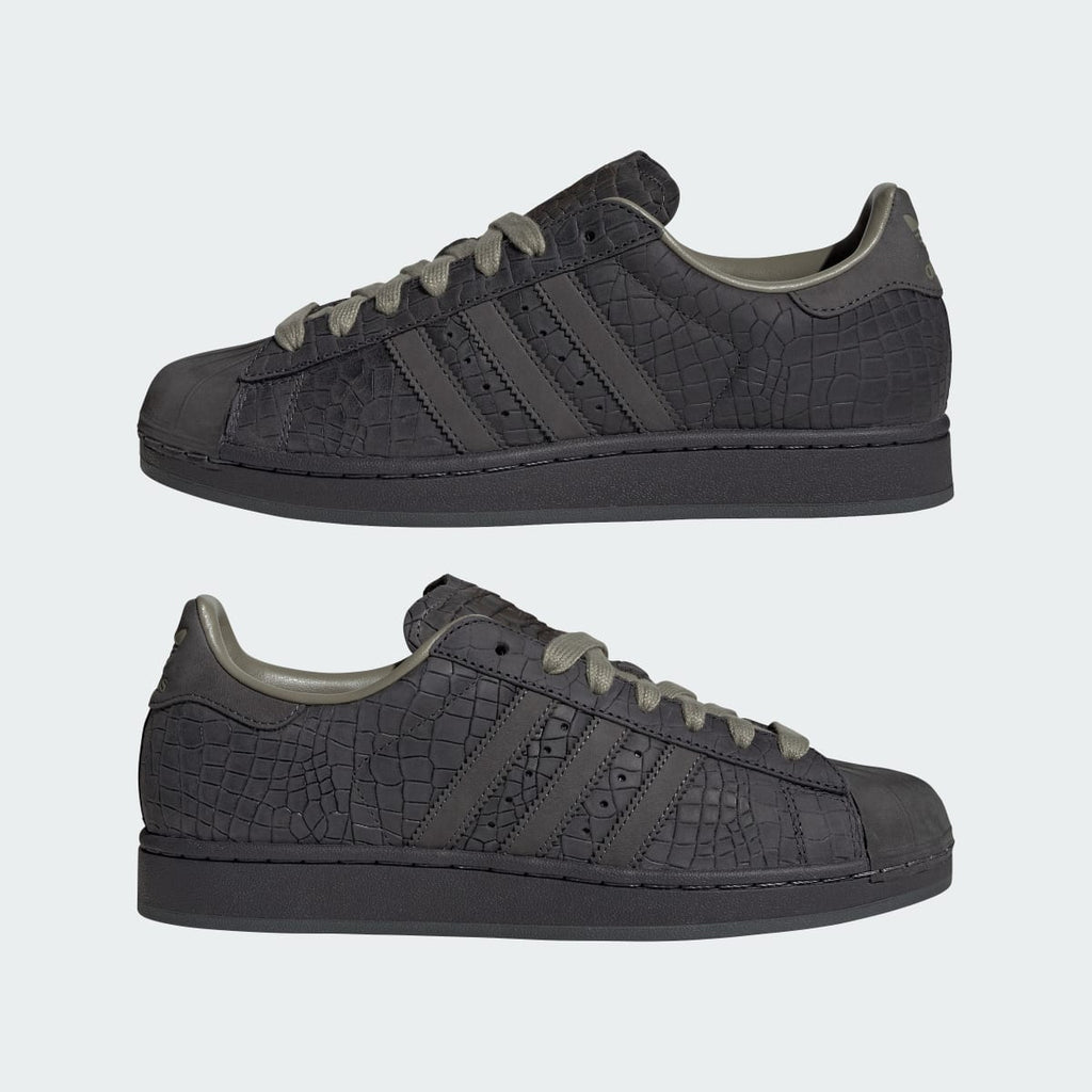 Adidas Women's SUPERSTAR II shoes - Utility Black / Grey Six / Clay - Image 7