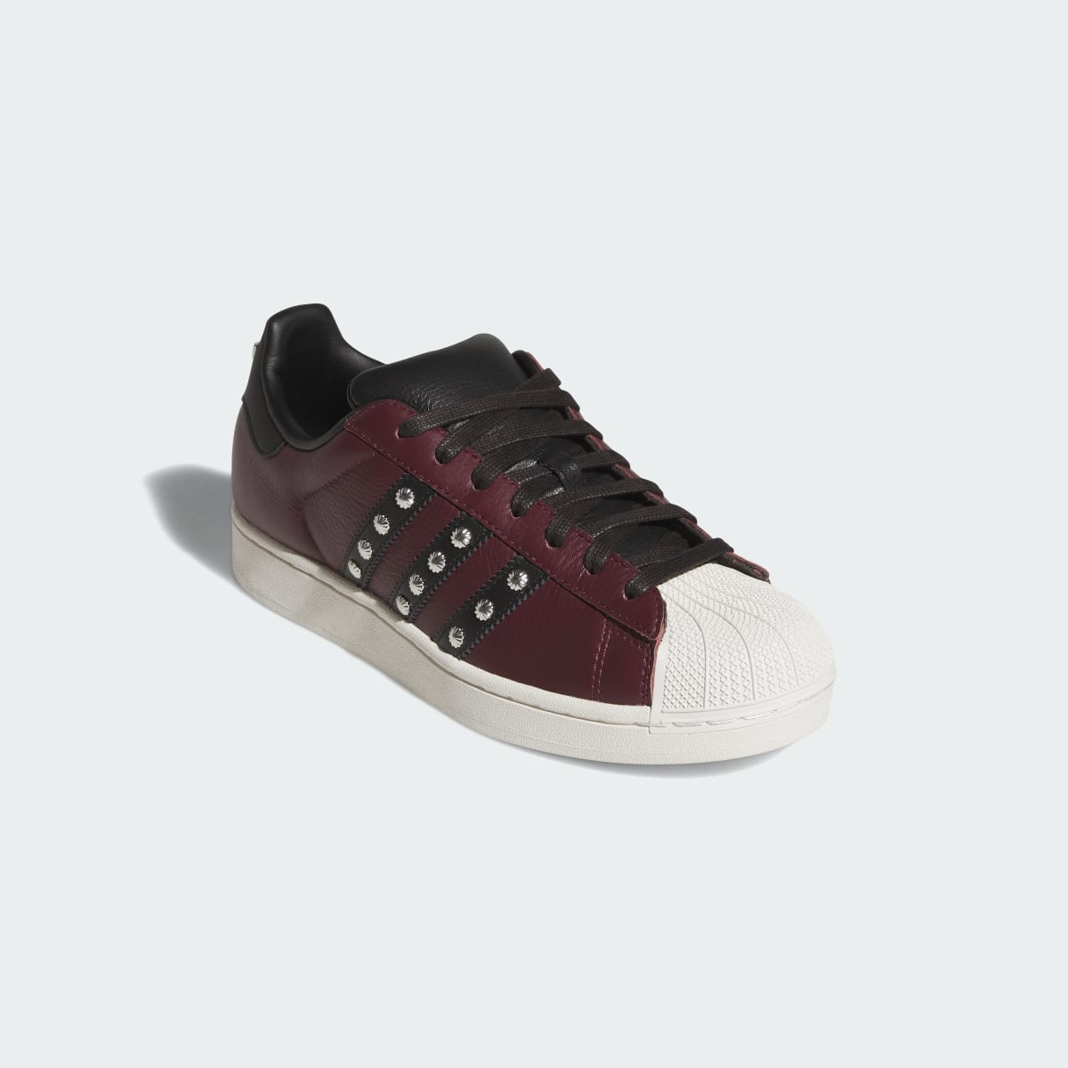 Adidas Men's SUPERSTAR II shoes - Maroon / Core Black / Off White - Image 4