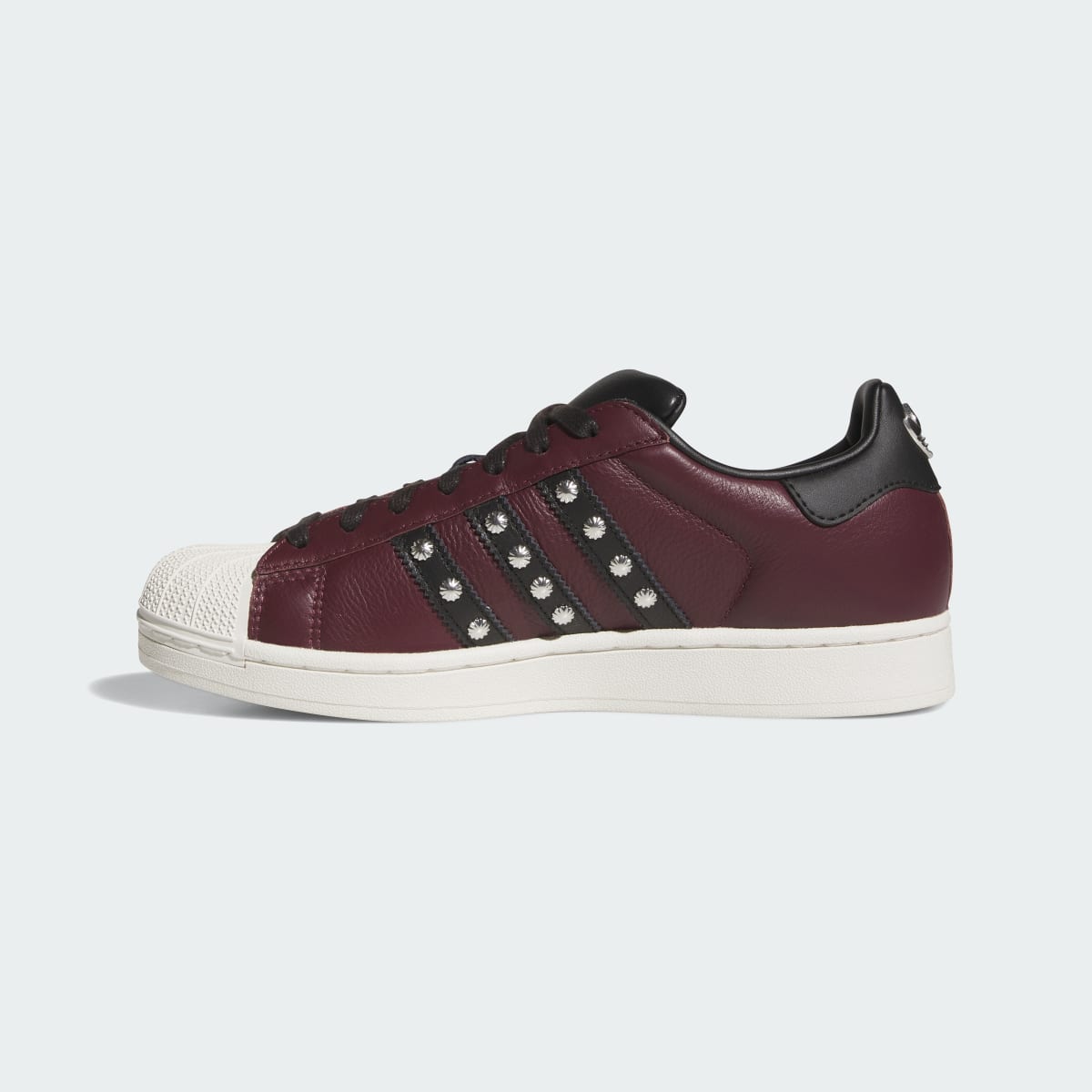 Adidas Men's SUPERSTAR II shoes - Maroon / Core Black / Off White - Image 6